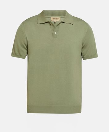 Knitted polo shirt