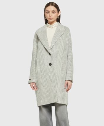 Wool-blend coat