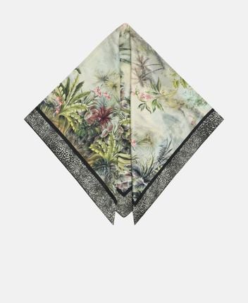 Silk square scarf