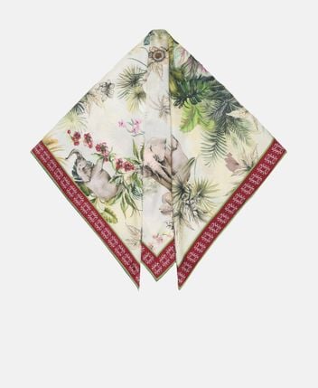 Silk square scarf