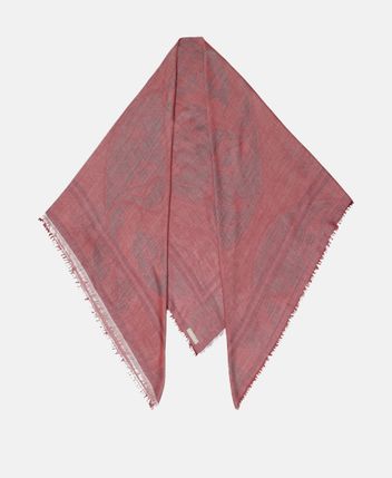 Silk-blend square scarf