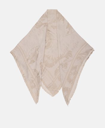 Silk-blend square scarf