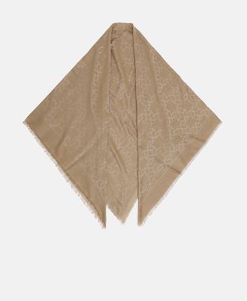 Silk-blend square scarf