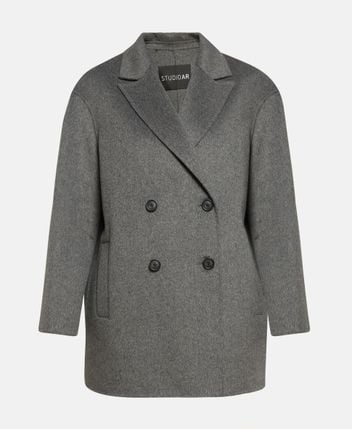 Wool-blend coat