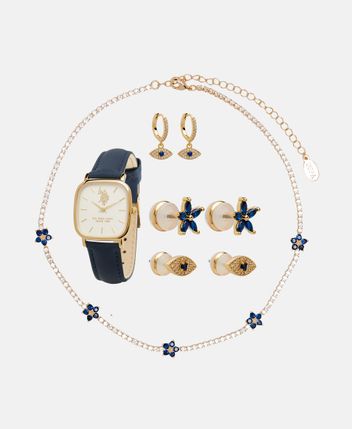 Watch and earrings set