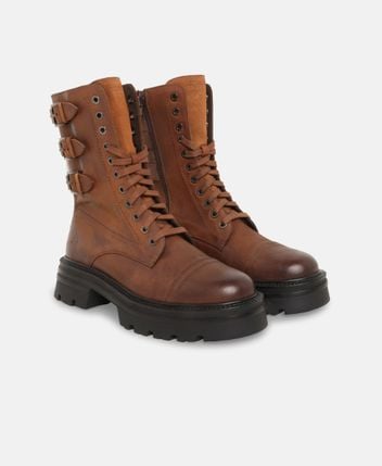 Lace-up ankle boot