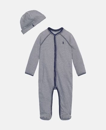 Romper, hat and cuddly toy