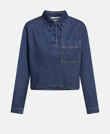 Denim shirt blouse
