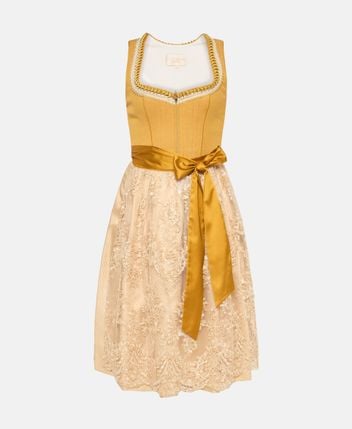 Linen-blend Dirndl with apron Dianora