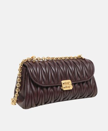 Leather cross body bag Matelassé