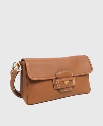 Leather shoulder bag
