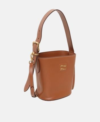 Leather bucketbag