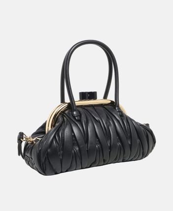 Leather handbag Matelasse