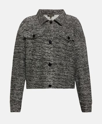 Knitted blouson jacket