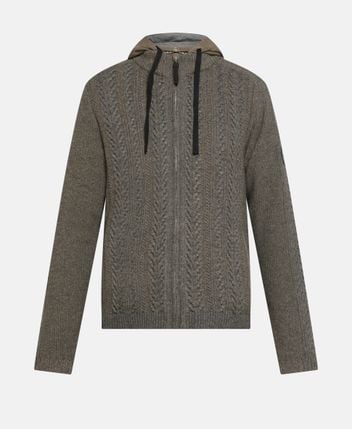 Wool-blend cardigan