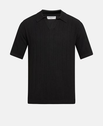 Knitted polo shirt