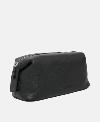 Leather wash bag
