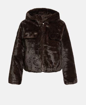 Faux fur jacket