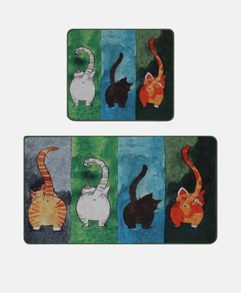 Bath mat set Gatto Carino