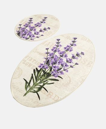 Bath mat set Lavender