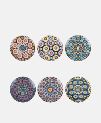 Plates, set of 6 Marrakech