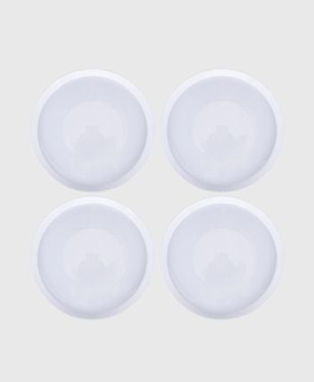 4 dinner plates Opal