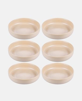 Soup plate set, 6 pcs. Berlin Sand