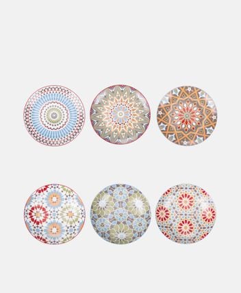 Plates, set of 6 Casablanca