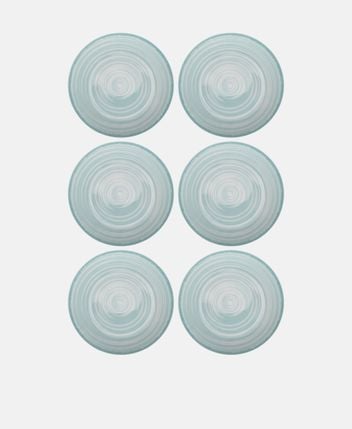 Dinner plates, set of 6 Baita Acqua