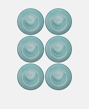 Dinner plates, set of 6 Baita Acqua