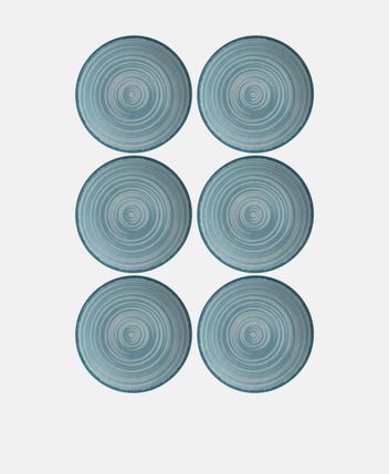 Dinner plates, set of 6 Baita Acqua