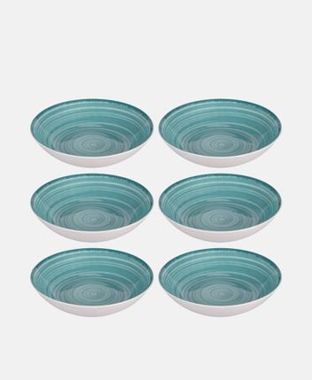 Soup plate set, 6 pcs. Baita Acqua