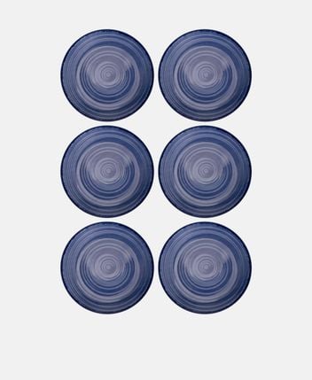 Plates, set of 6 Baita Acqua