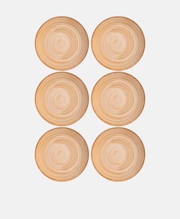 Dinner plates, set of 6 Baita chocolate