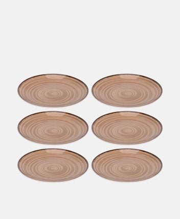 Plates, set of 6 Baita chocolate