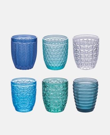 Water glasses, set of 6 Geometrie
