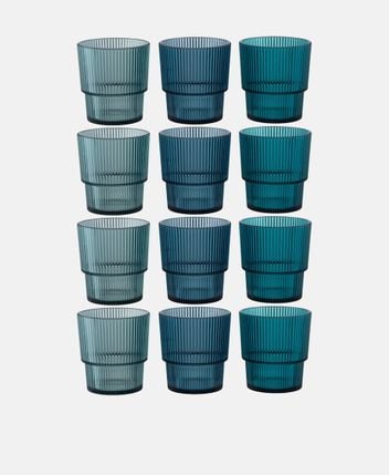 Mineral water glasses, set of 12 Unico