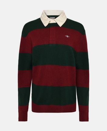 Woolen polo shirt