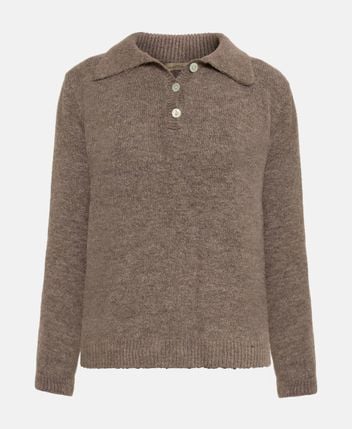 Knitted polo shirt