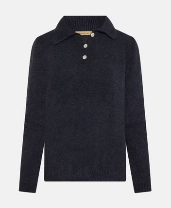 Knitted polo shirt