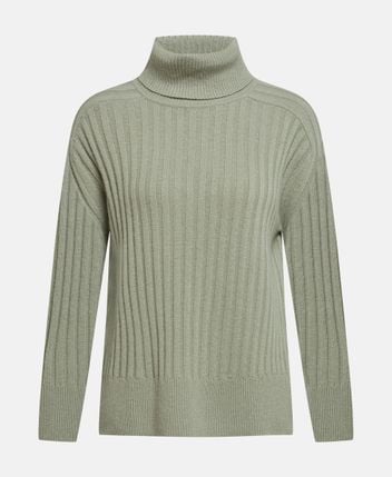 Wool-blend rollneck