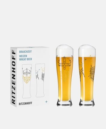 Wheat beer glass Brauchzeit