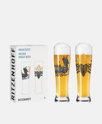 Wheat beer glass Brauchzeit