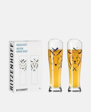 Wheat beer glass