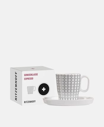 Espresso cup and saucer Genussklasse