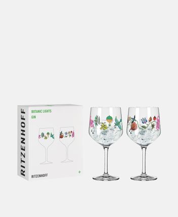 Gin glass, set of 2 Botanic Lights