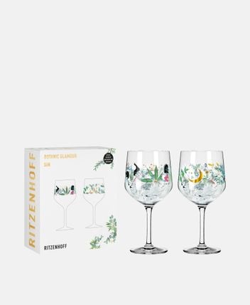Gin glass, set of 2 Botanic Glamour