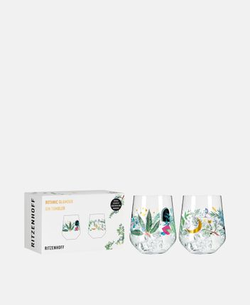 Gin glass, set of 2 Botanic Lights