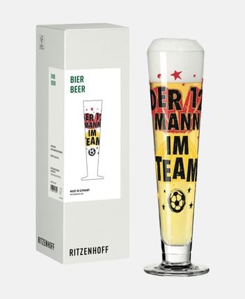 Beer glass Fußball