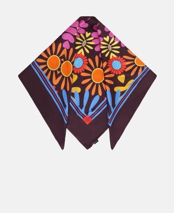 Silk square scarf Mandela